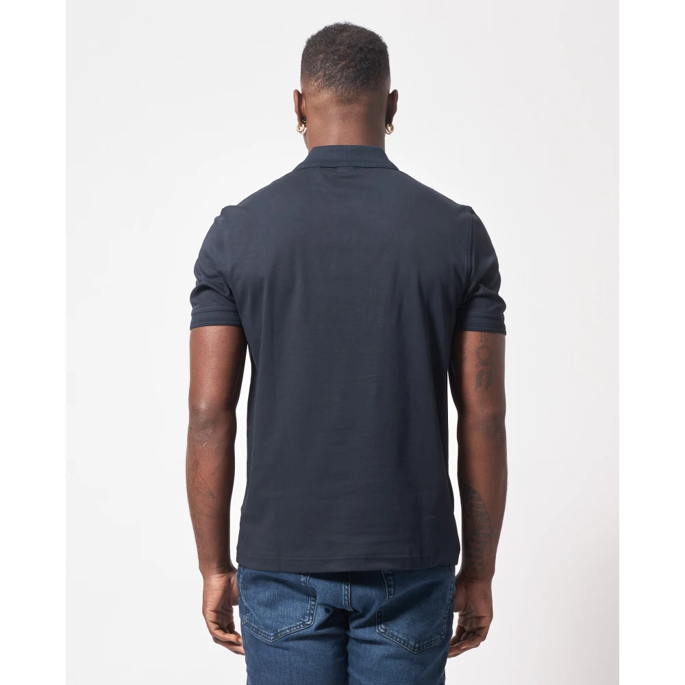 Hugo Boss Blauw Heren Polo Shirt Stretch Katoen Blue Heren