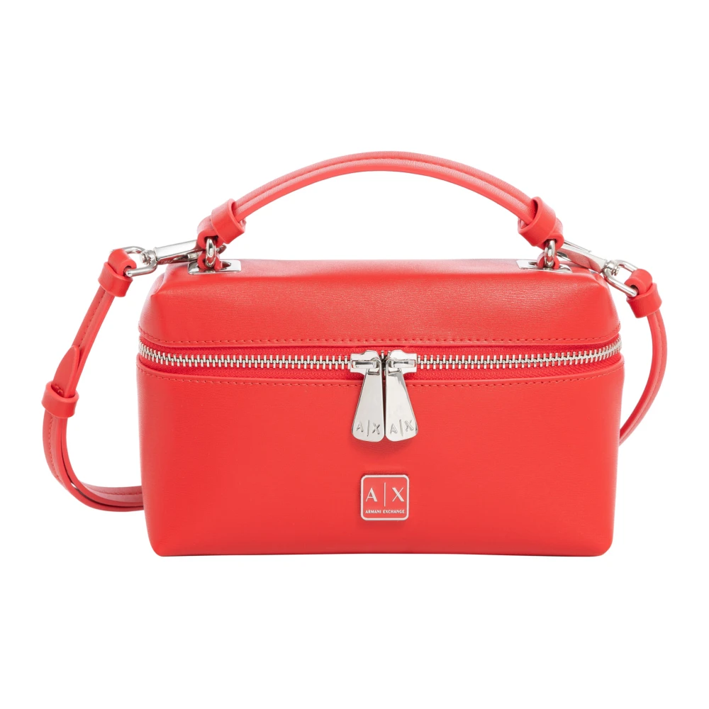 Armani Exchange Handtas met ritssluiting en logo Red Dames