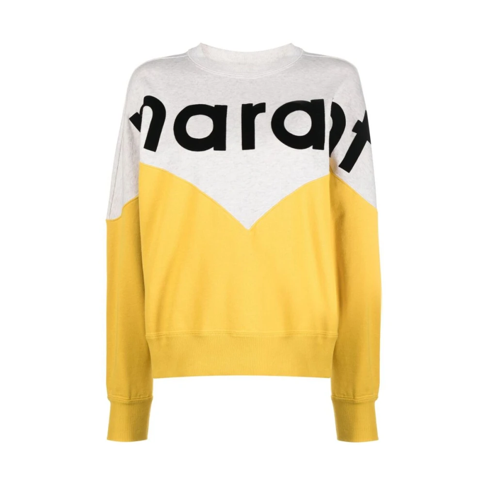 Isabel Marant Étoile Geel Color-Block Sweatshirt Yellow Dames