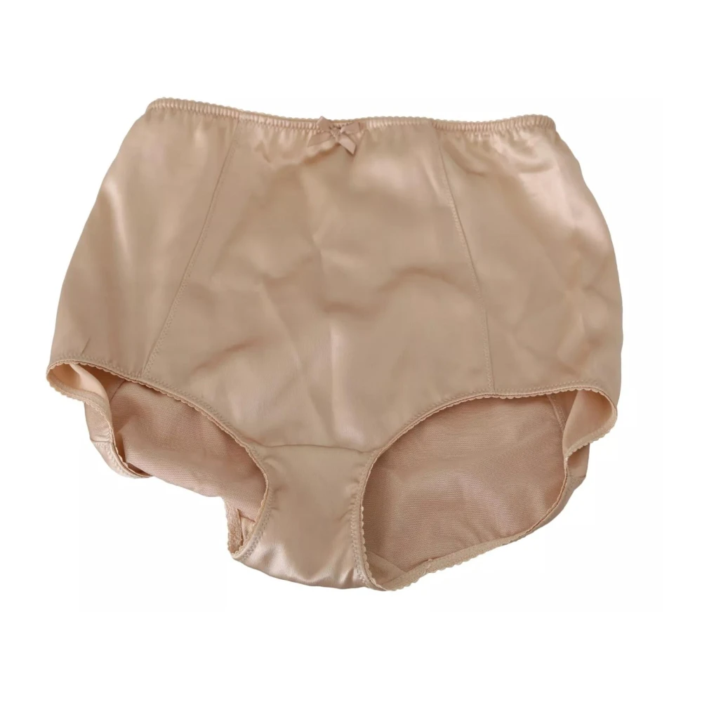 Dolce & Gabbana Beige Logo Stretch Damesondergoed Beige Dames