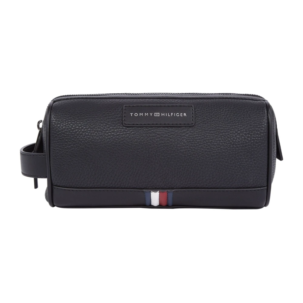 Tommy Hilfiger Zwarte Business Toilettas voor Mannen Black Heren