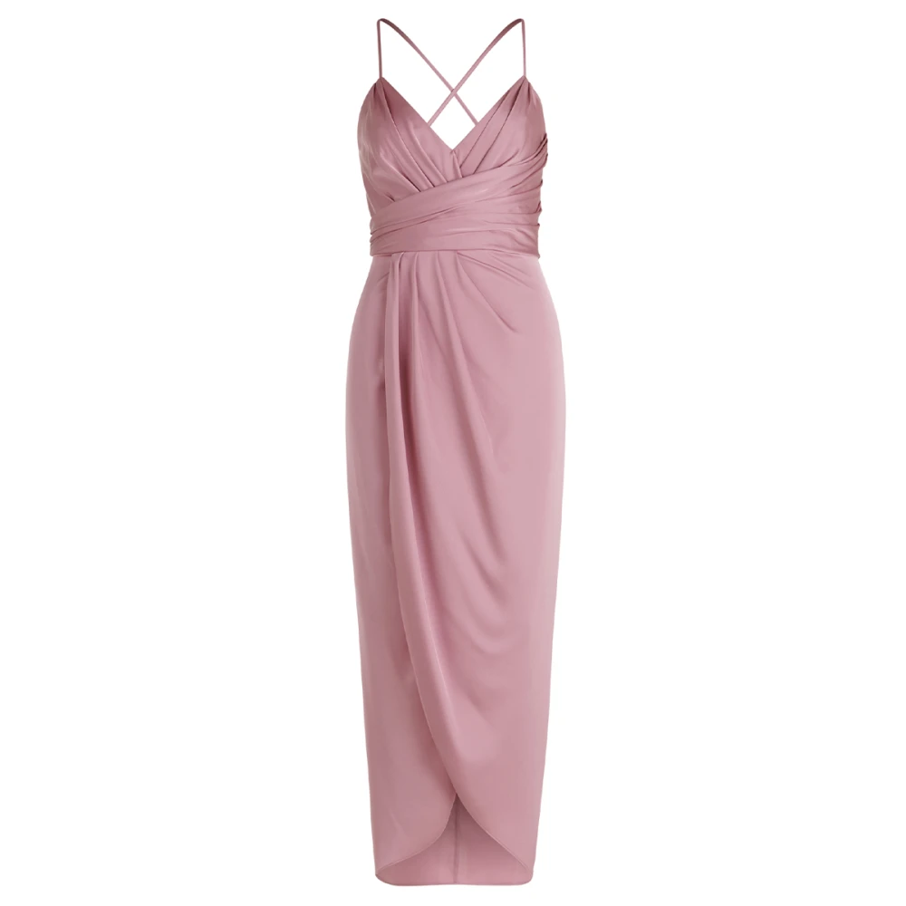 Vera Mont Mouwloze Lange Jurk Pink Dames