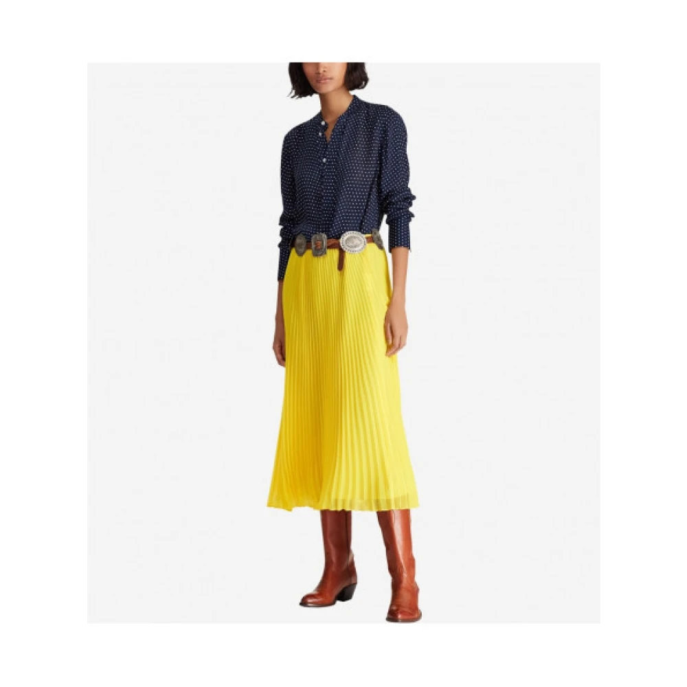 Polo Ralph Lauren Georgette polka dot blouse Blue Dames