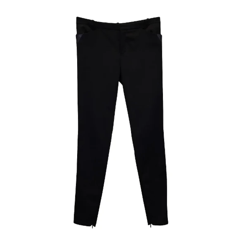 Gucci Vintage Pre-owned Polyester bottoms Black Dames