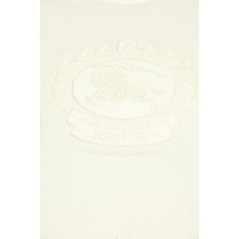 Burberry T-shirt met logo White Dames