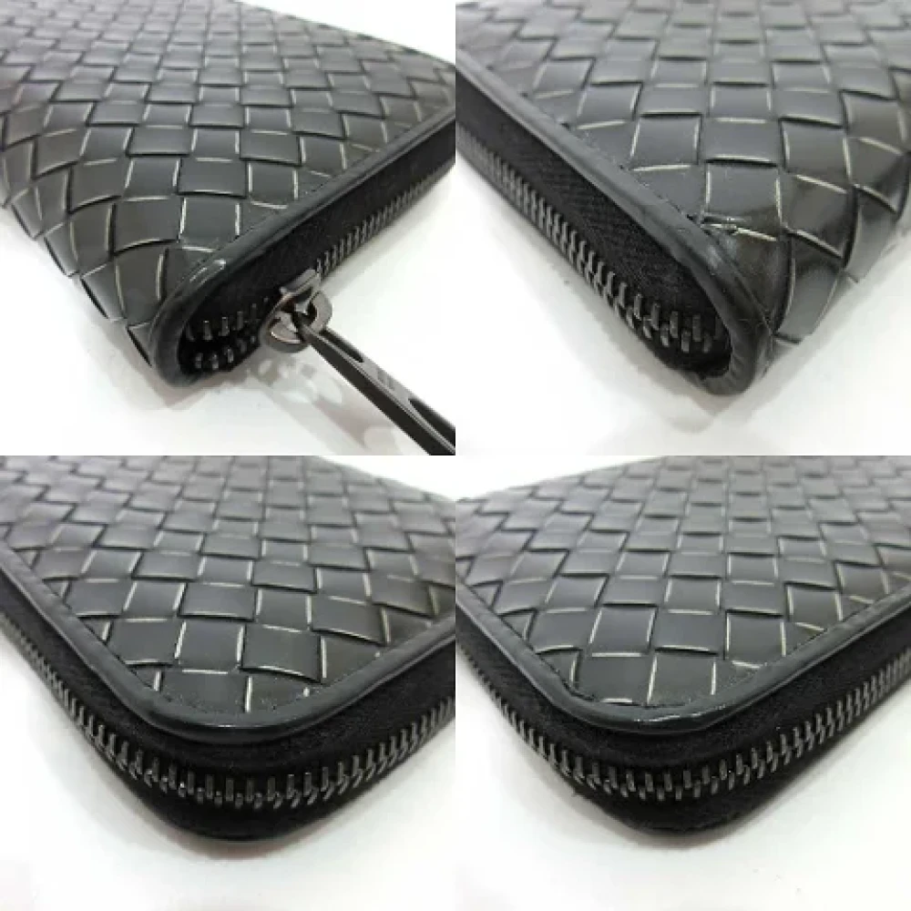 Bottega Veneta Vintage Pre-owned Leather wallets Black Dames