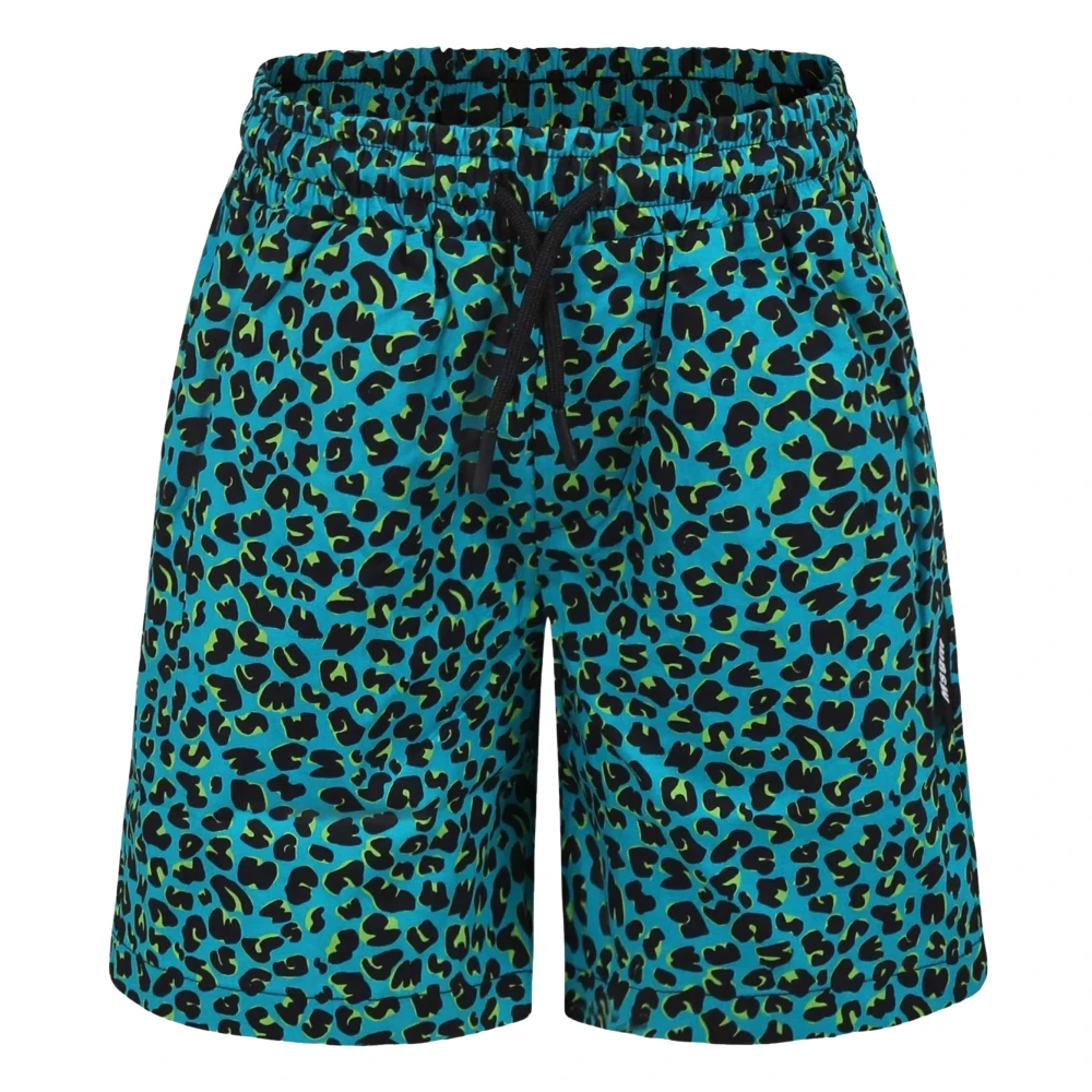 Green Animal Print Bermuda Shorts - Msgm - Modalova
