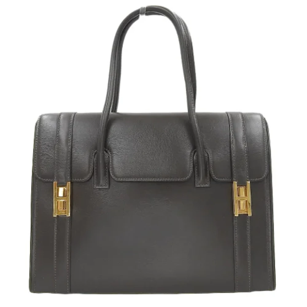 Hermès Vintage Pre-owned Leather handbags Brown Dames