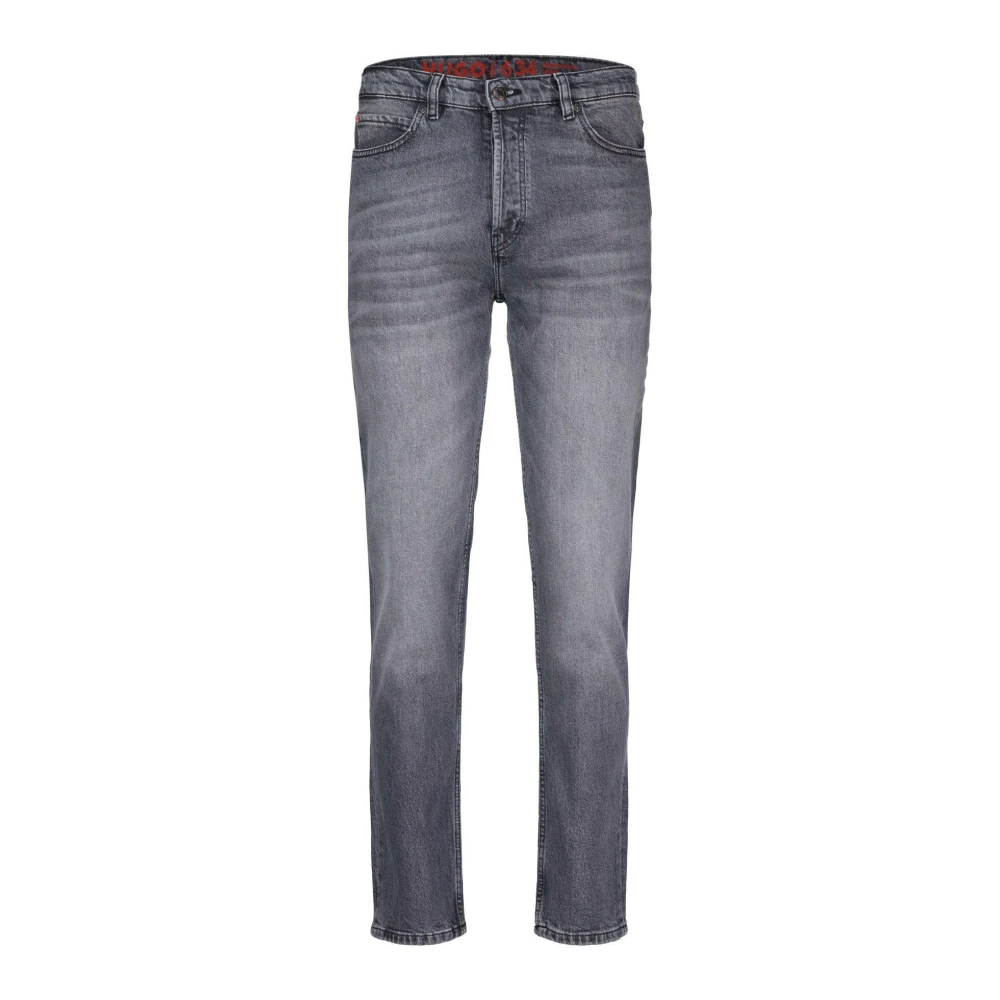 Hugo Boss Tapered-Fit Jeans Gray Heren