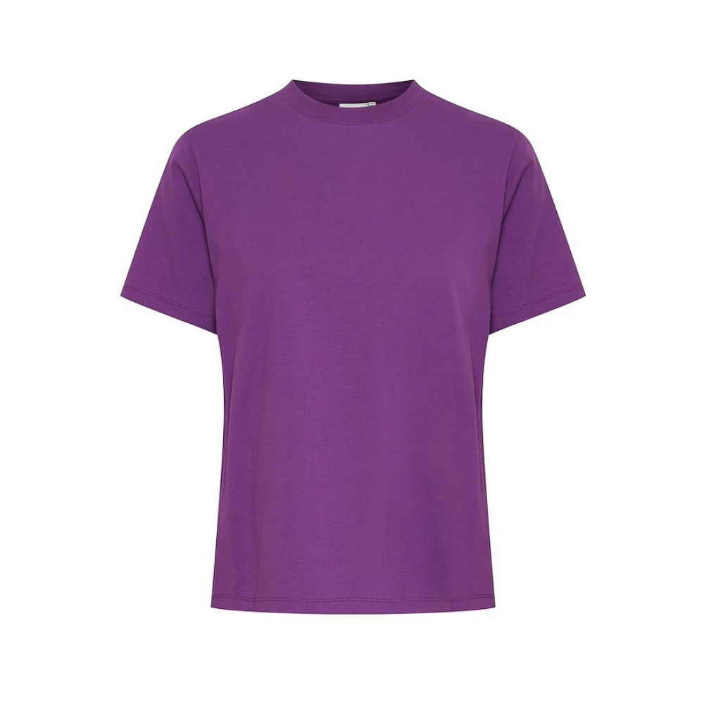 Ichi Paarse Loose T-Shirt Purple Dames