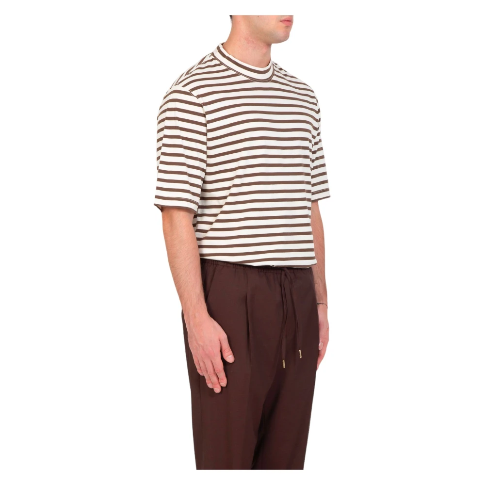 Circolo 1901 Gestreepte Boston Tee Multicolor Heren