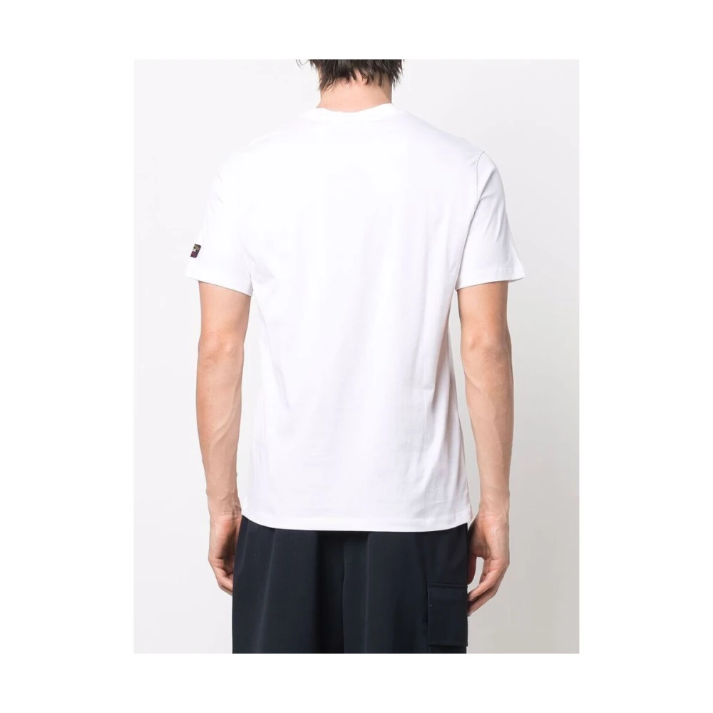 PAUL & SHARK Logo-print Katoenen T-shirt White Heren