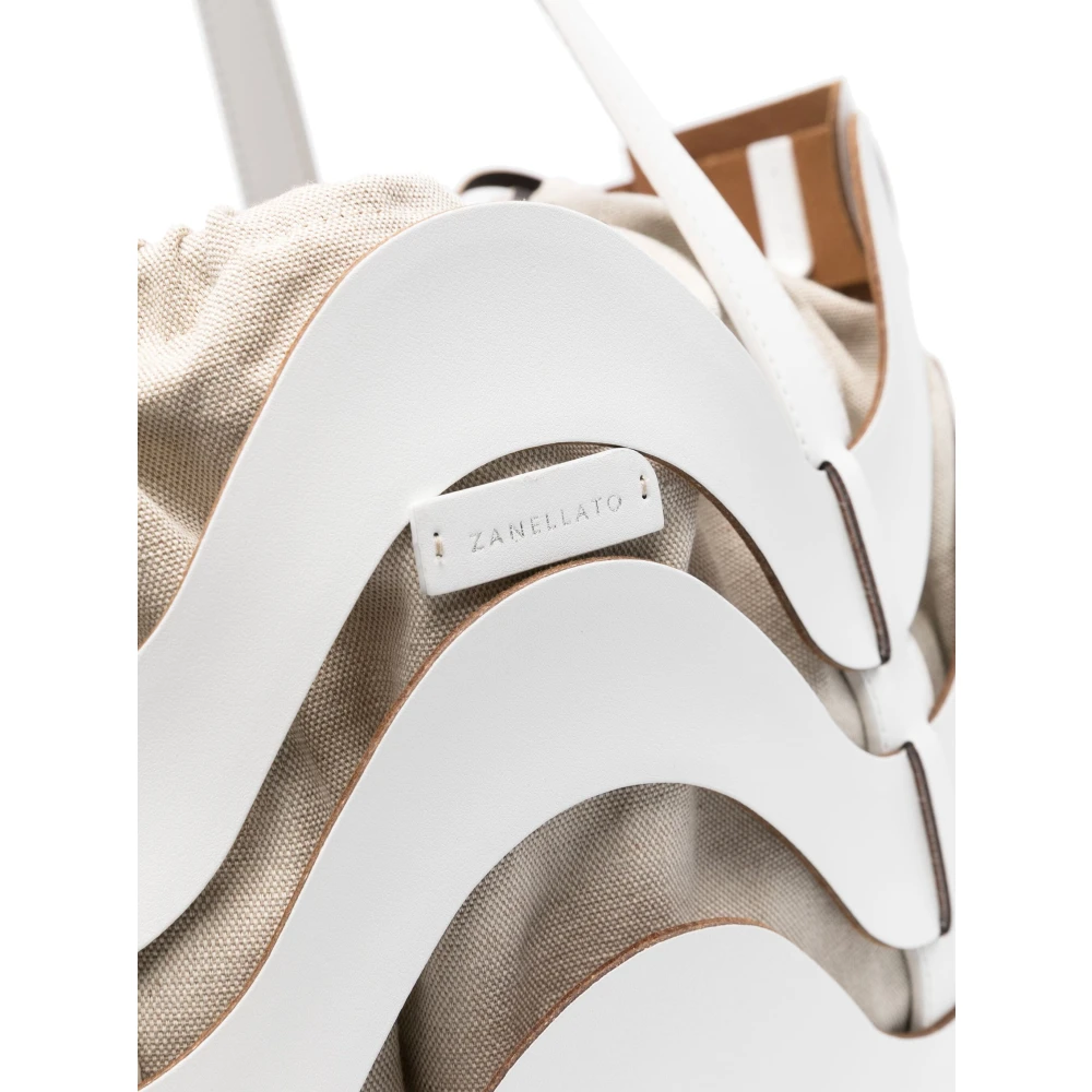 Zanellato Dune Amar Medium Tote Bag White Dames