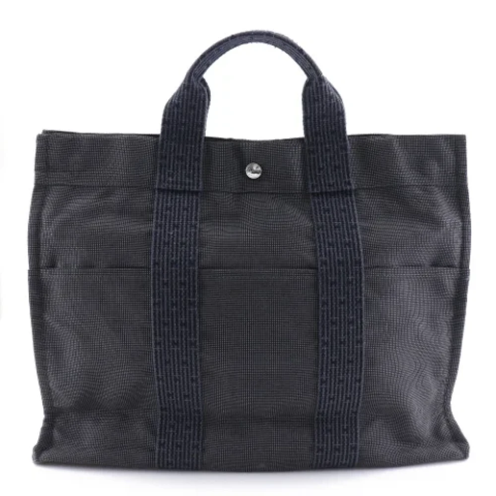 Hermès Vintage Pre-owned Canvas handbags Black Dames