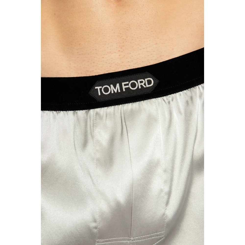 Tom Ford Zijden boxershorts Gray Heren