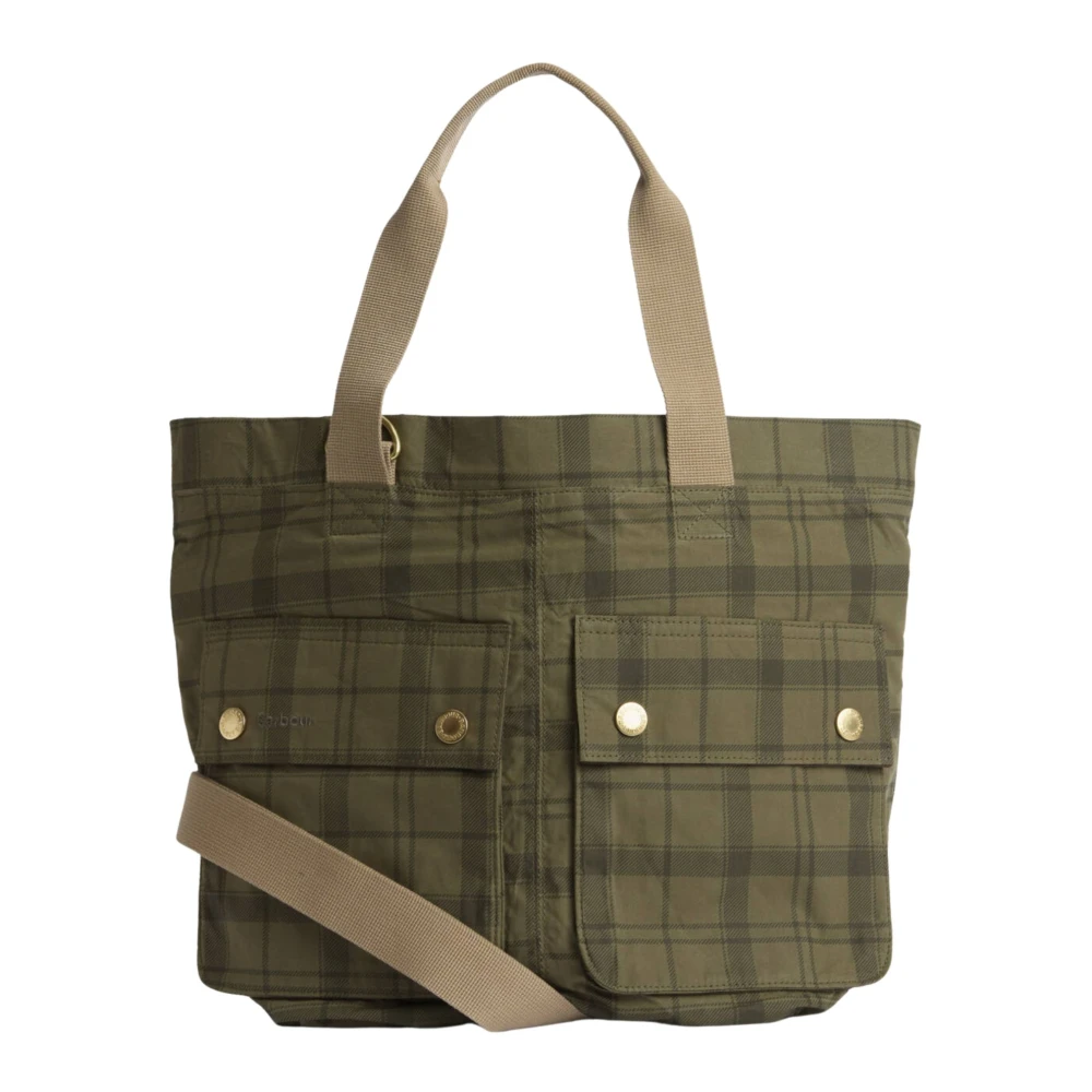 Barbour Men's Green Shopping Bags, One Size, Transport Carry-All Tote Bag