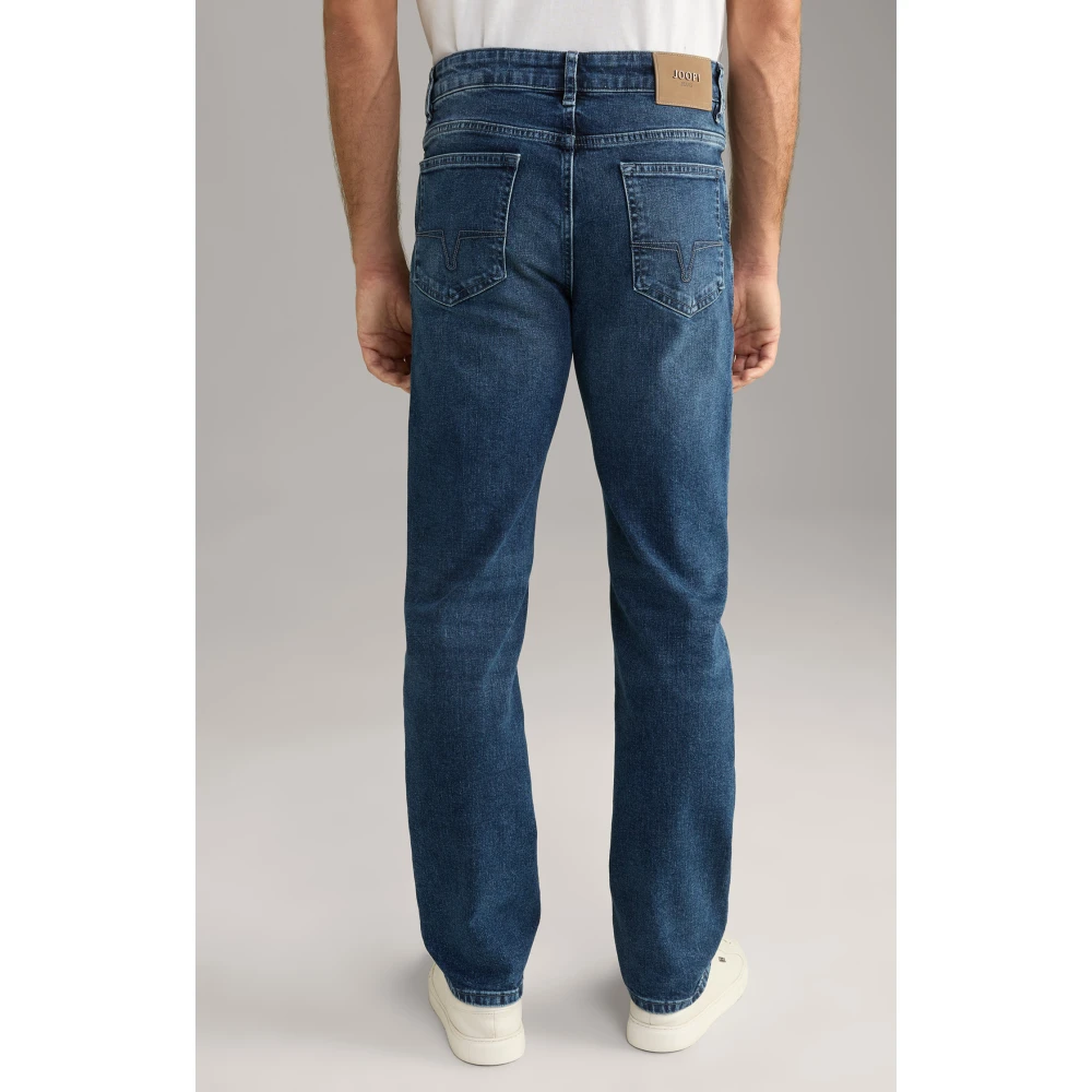 Joop! Donkerblauwe herenjeans met vervaagd effect Blue Heren