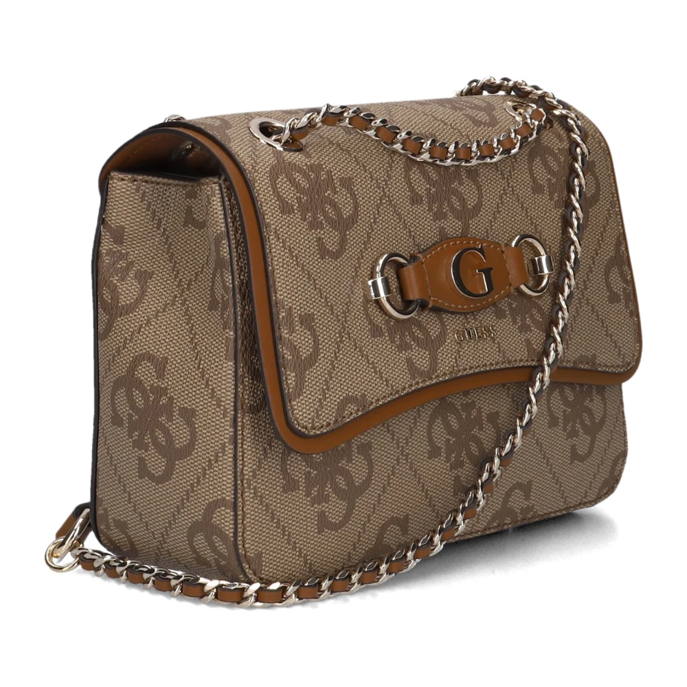 Guess Convertible Crossbody Flap Schoudertas Beige Dames