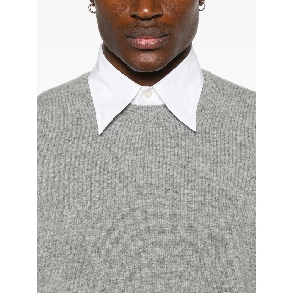 Comme des Garçons Grijze Wol Ribtrui Gray Heren