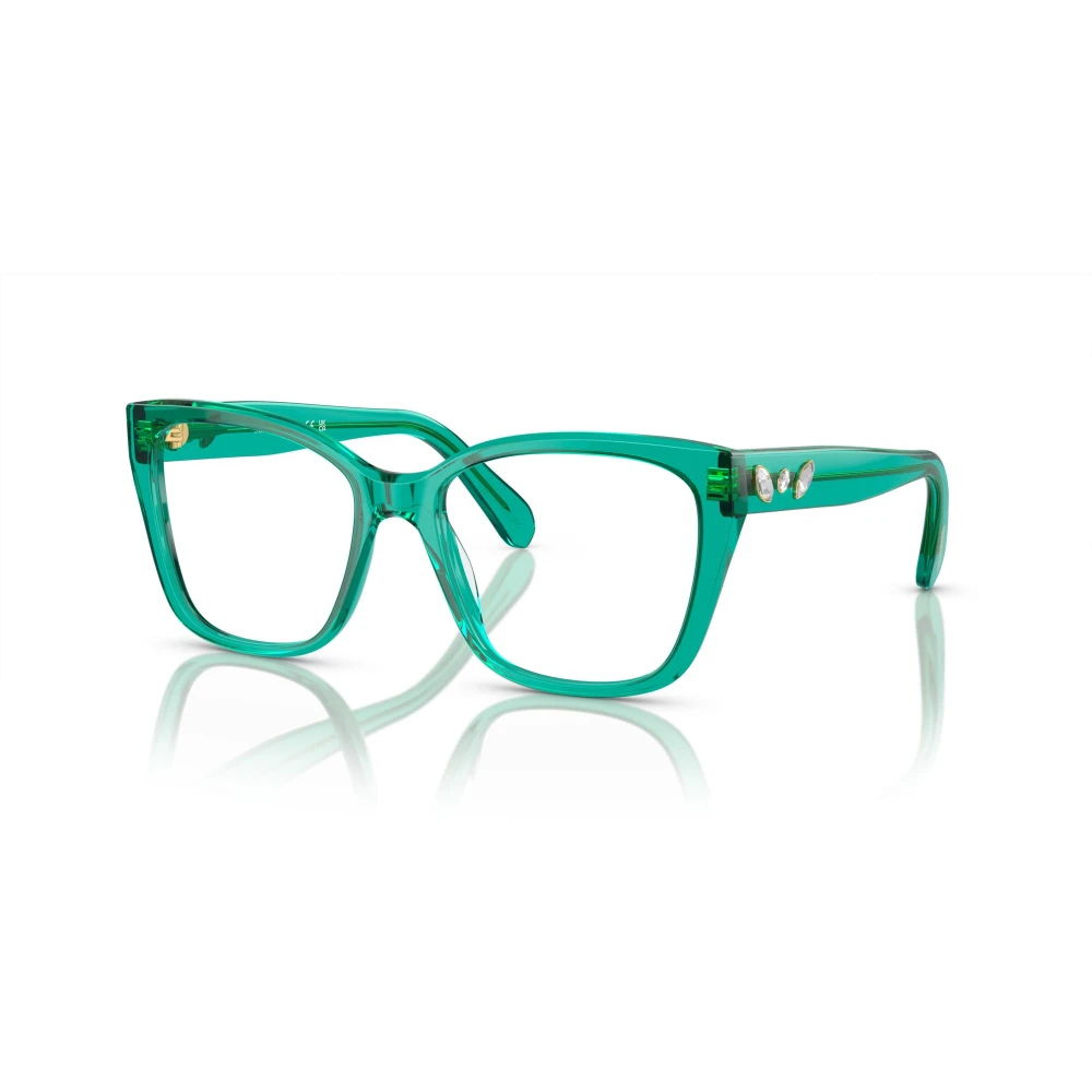 Swarovski Women's Green Woman Sk2008 1029 Optical Frames Acetate Geometric Normal - Image 2