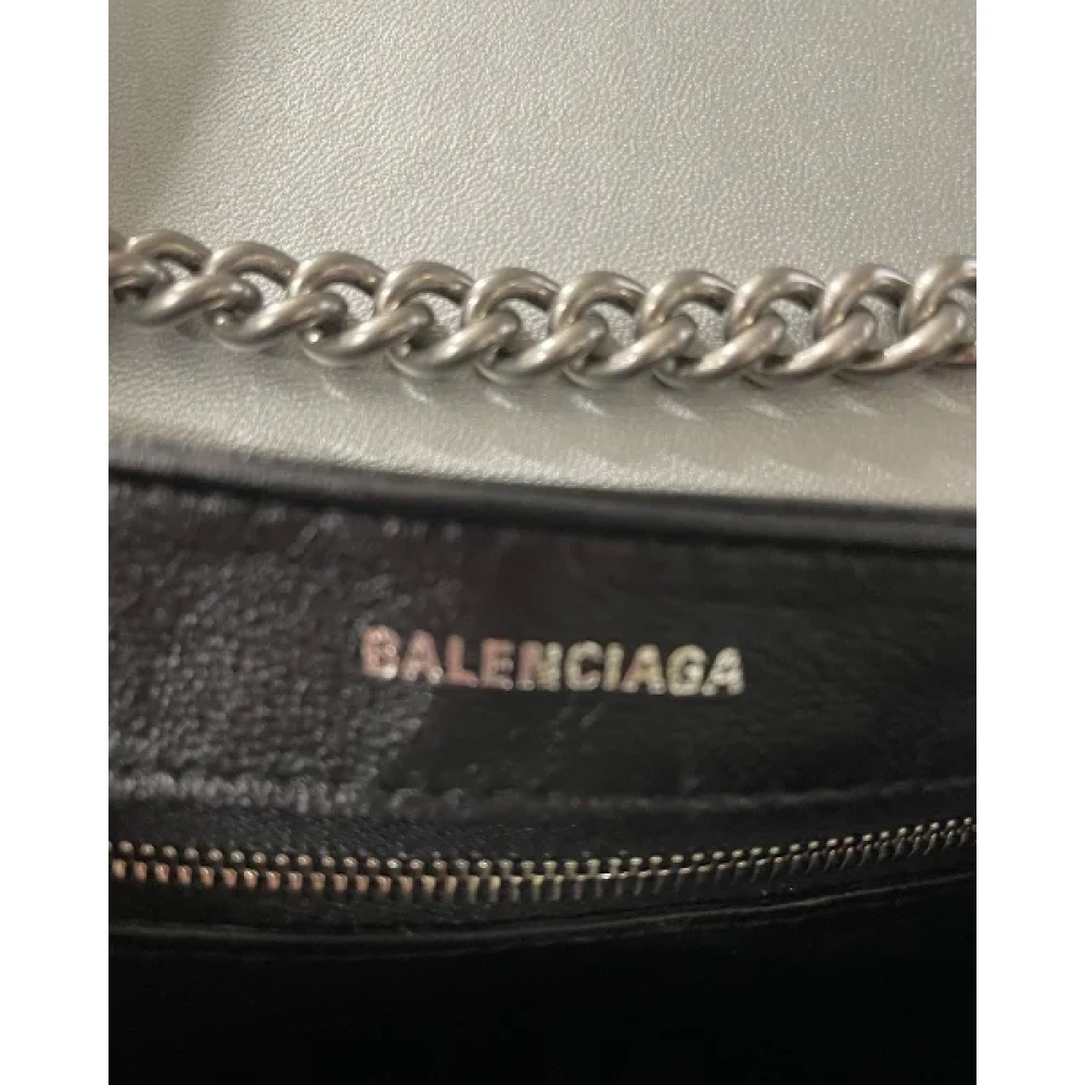 Balenciaga Vintage Pre-owned Leather crossbody-bags Gray Dames