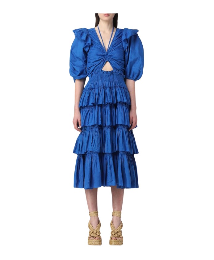 robe-midi-a-volants-avec-detail-decoupe