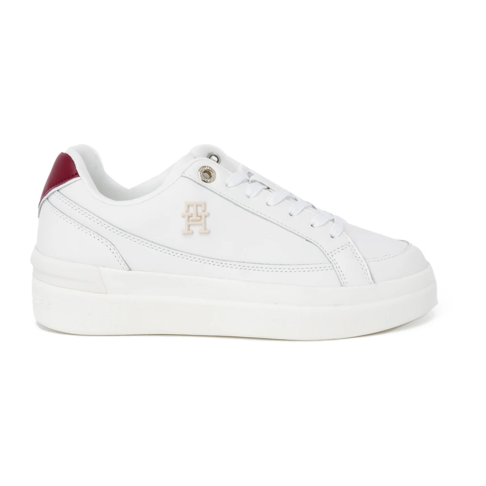 Tommy Hilfiger Elevated Court Sneakers Höst/Vinter Kollektion White, Dam