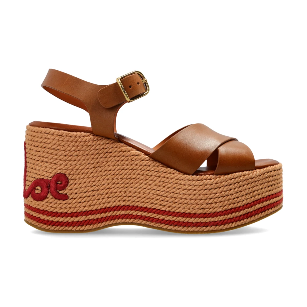 Chloé Brown Wedges, Female, 6 Uk, Sand Wedge Sandals