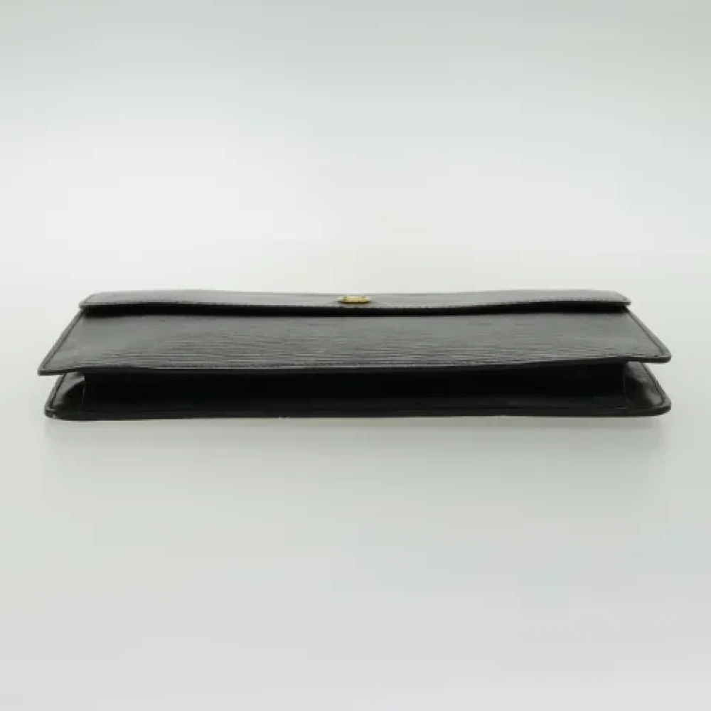 Louis Vuitton Vintage Pre-owned Leather clutches Black Dames
