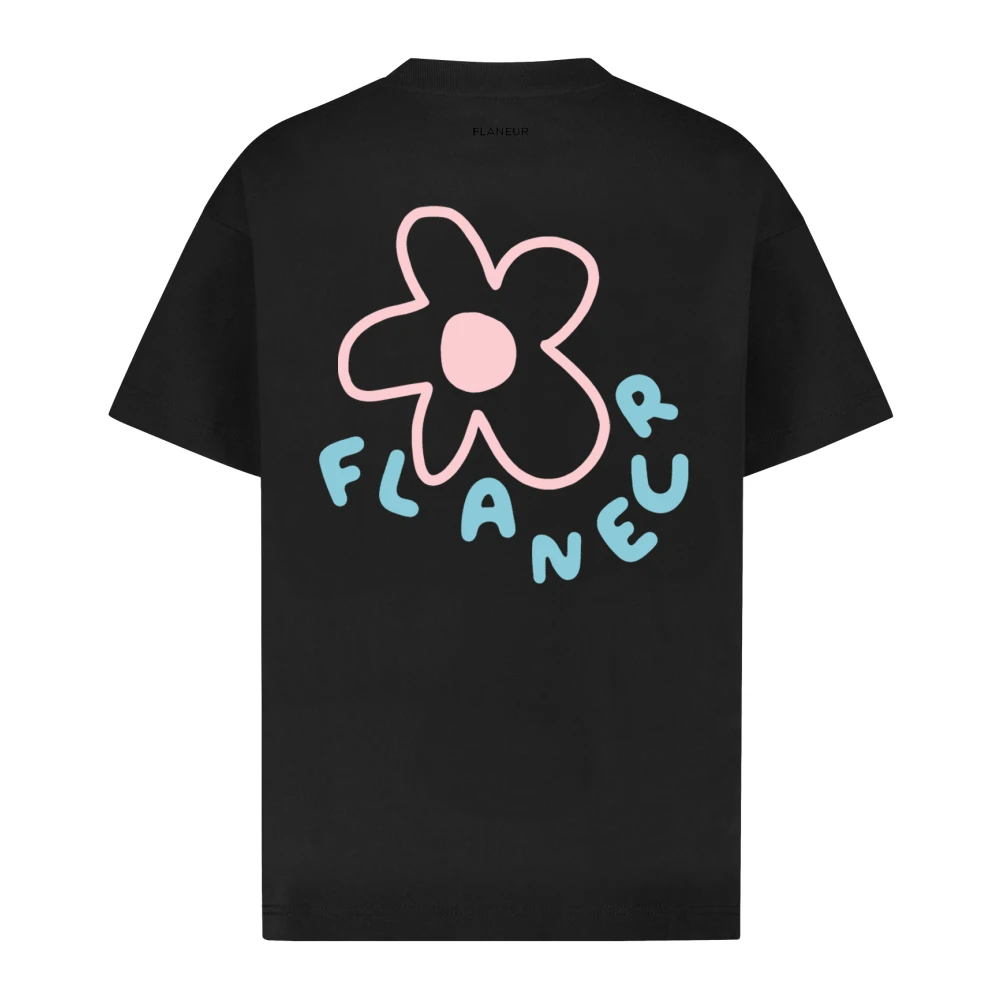 Flâneur Bloesem T-shirt Black Heren