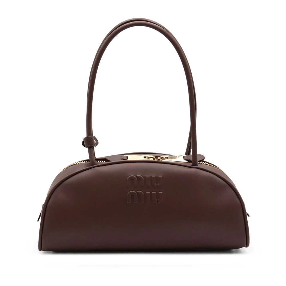 Miu Miu Beau Shoulder Bag - Female - Shoulder Bags - Brown - One Size - Bags