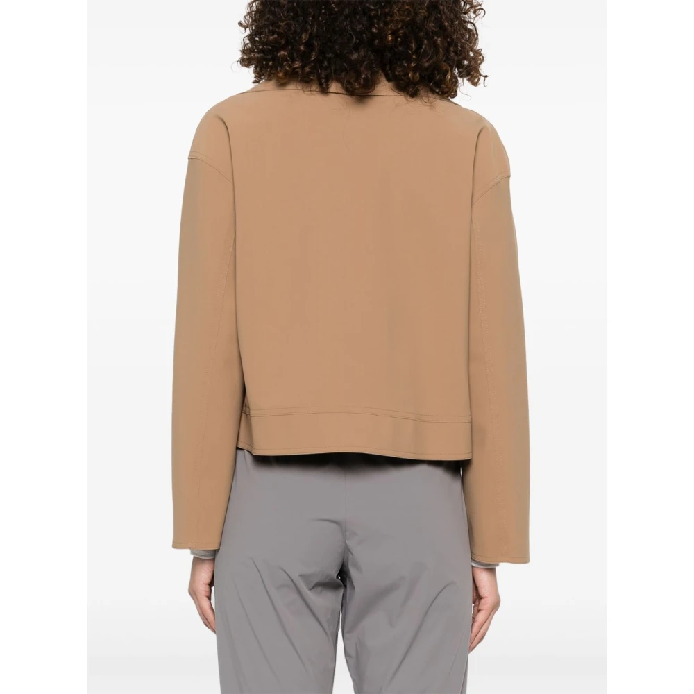 Herno Camel Outerwear Jacket Brown Dames