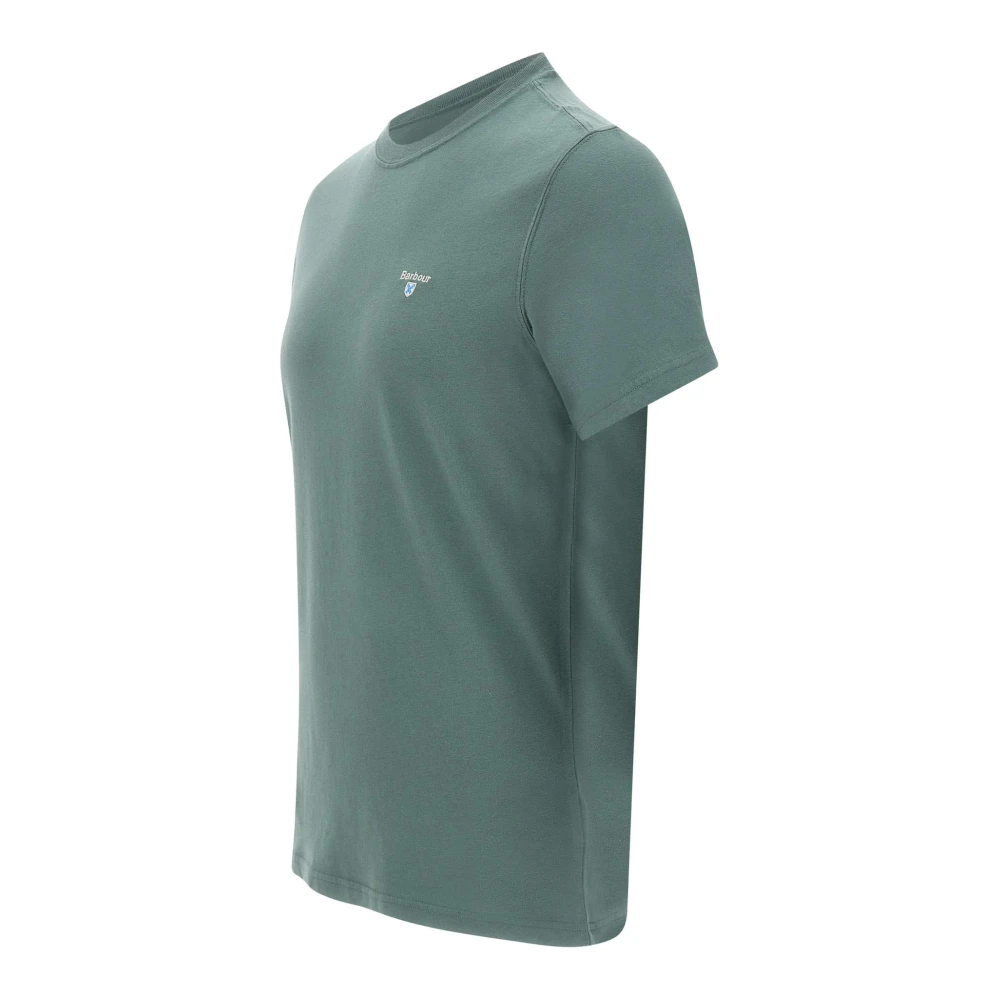 Barbour Tartan Sports Groene T-shirt Green Heren