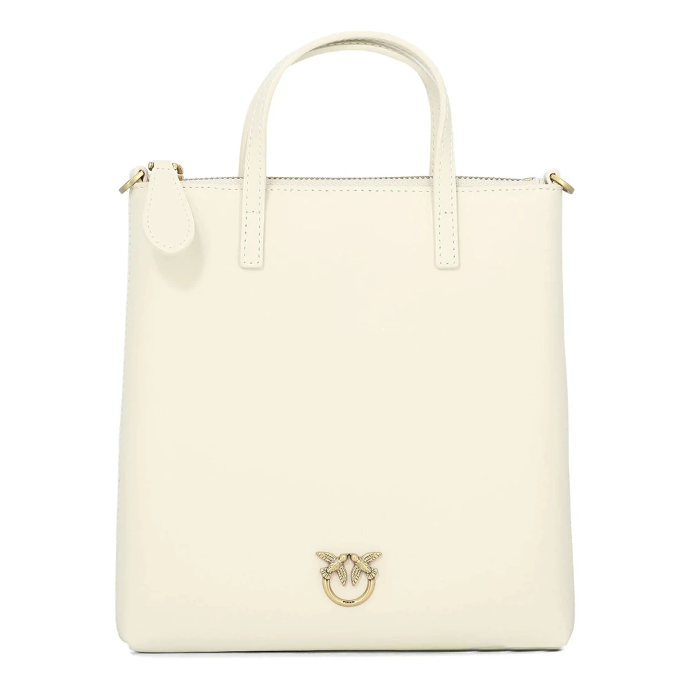 Pinko Mini Shopper Tas Beige Dames