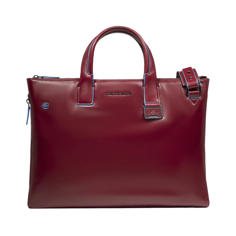 Piquadro Herren Rot Erweiterbare, Schlanke Laptoptasche 15,6"