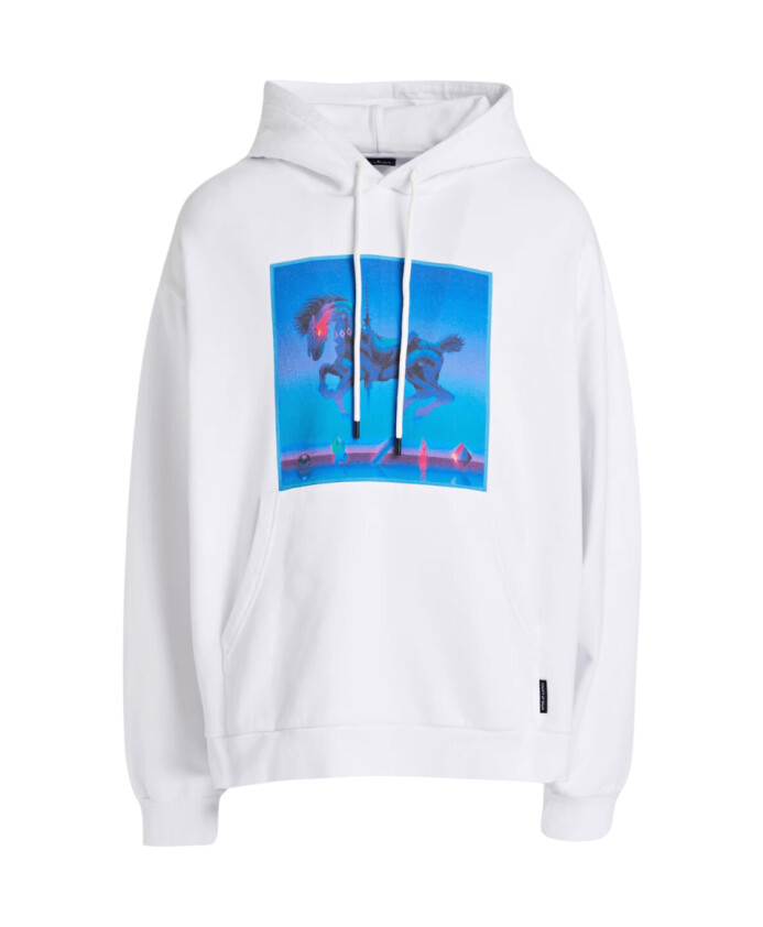 sweat-a-capuche-en-coton-imprime-blanc
