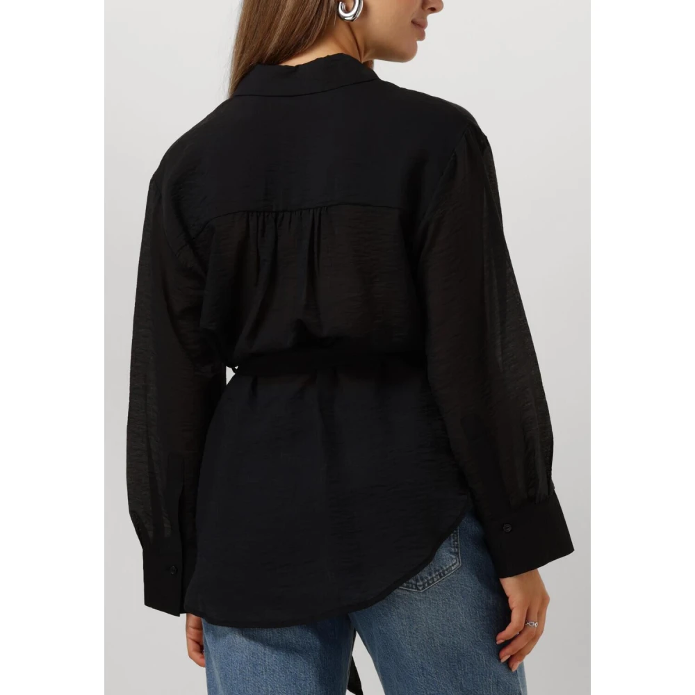 moss copenhagen Zwarte Blouse Mschcarcella Stijl Black Dames