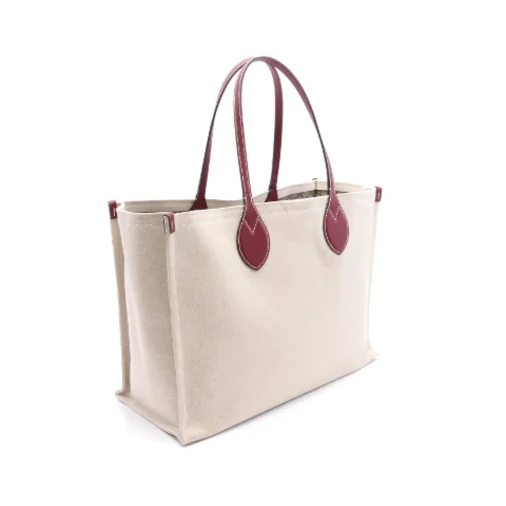 Gucci Vintage Pre-owned Leather handbags Beige Dames