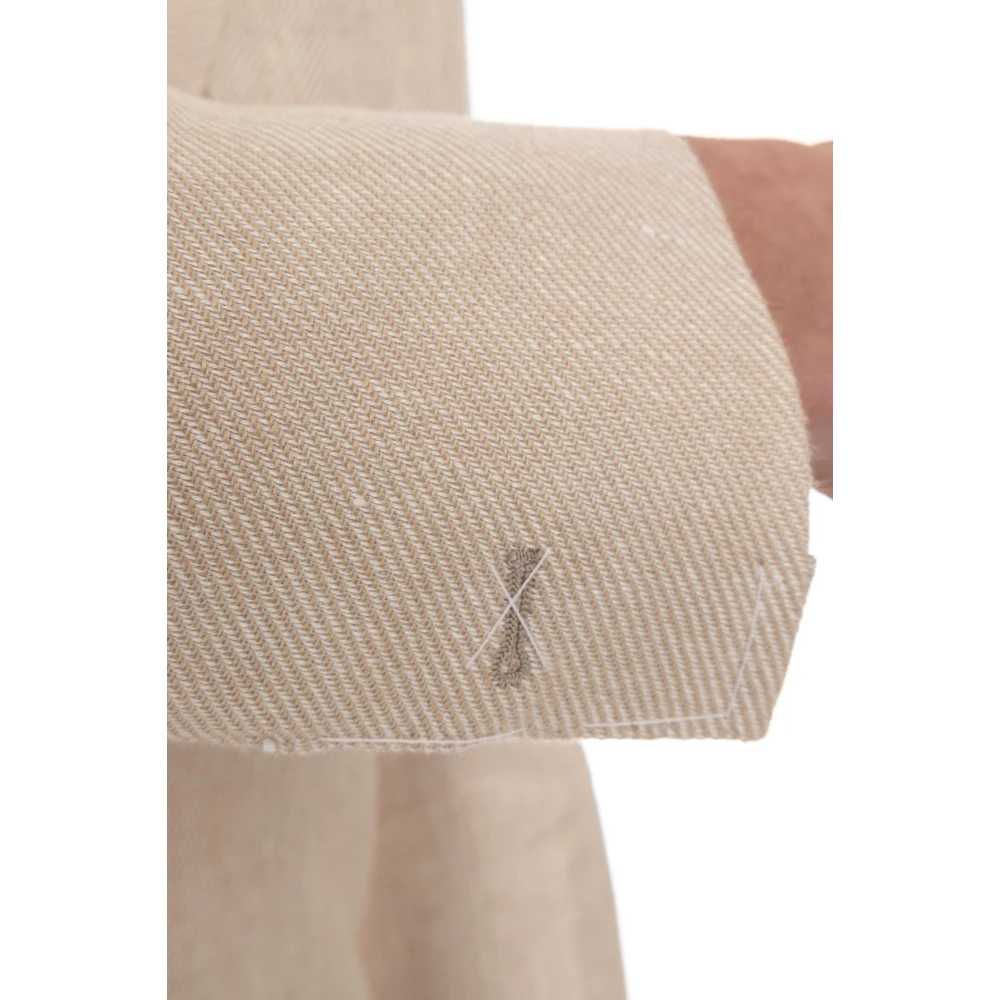 Eleventy Gestructureerde Jas en Broek Set Beige Heren