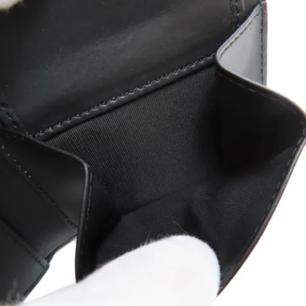 Valentino Vintage Pre-owned Leather wallets Black Dames