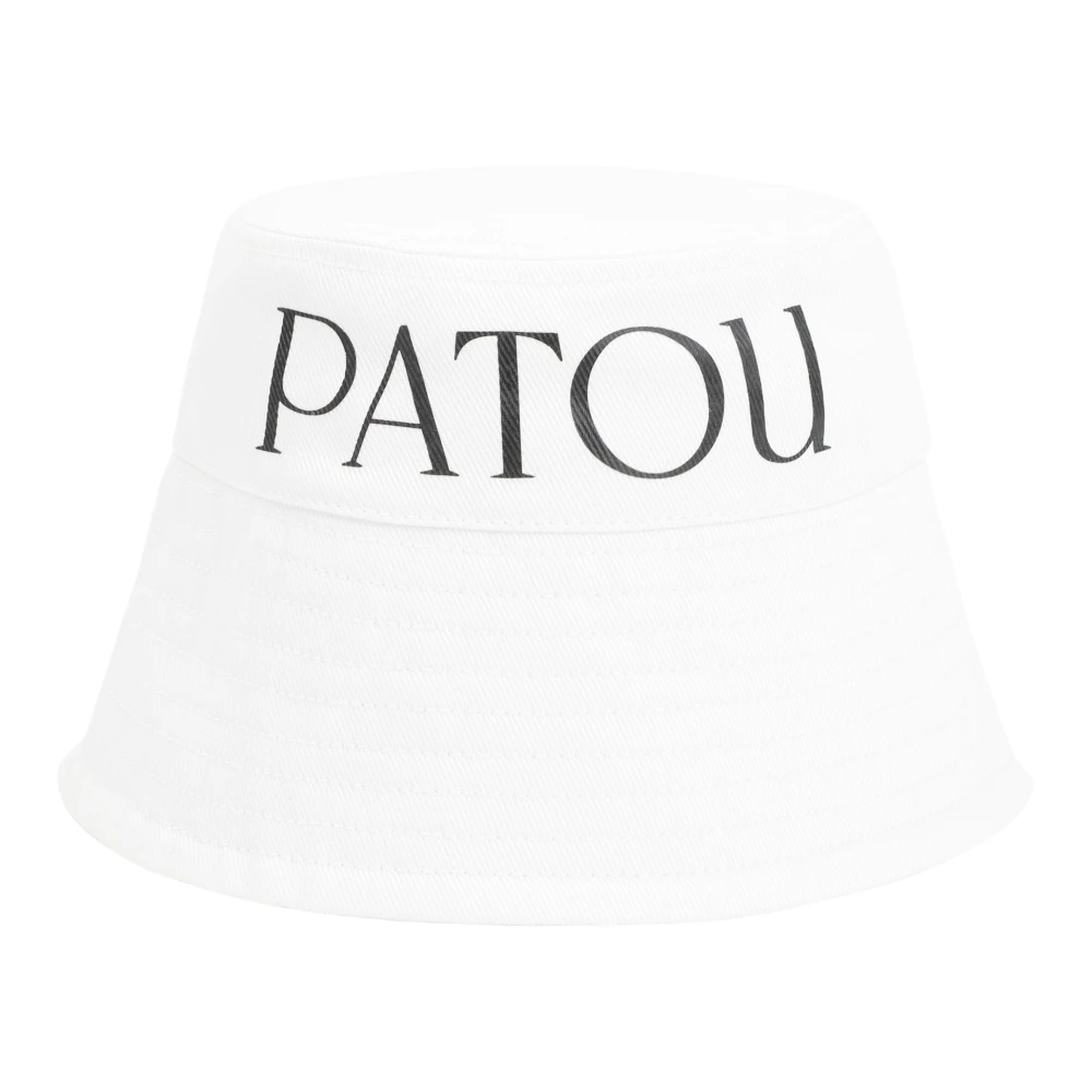 Patou Neutrale Logo Bucket Hat White Dames