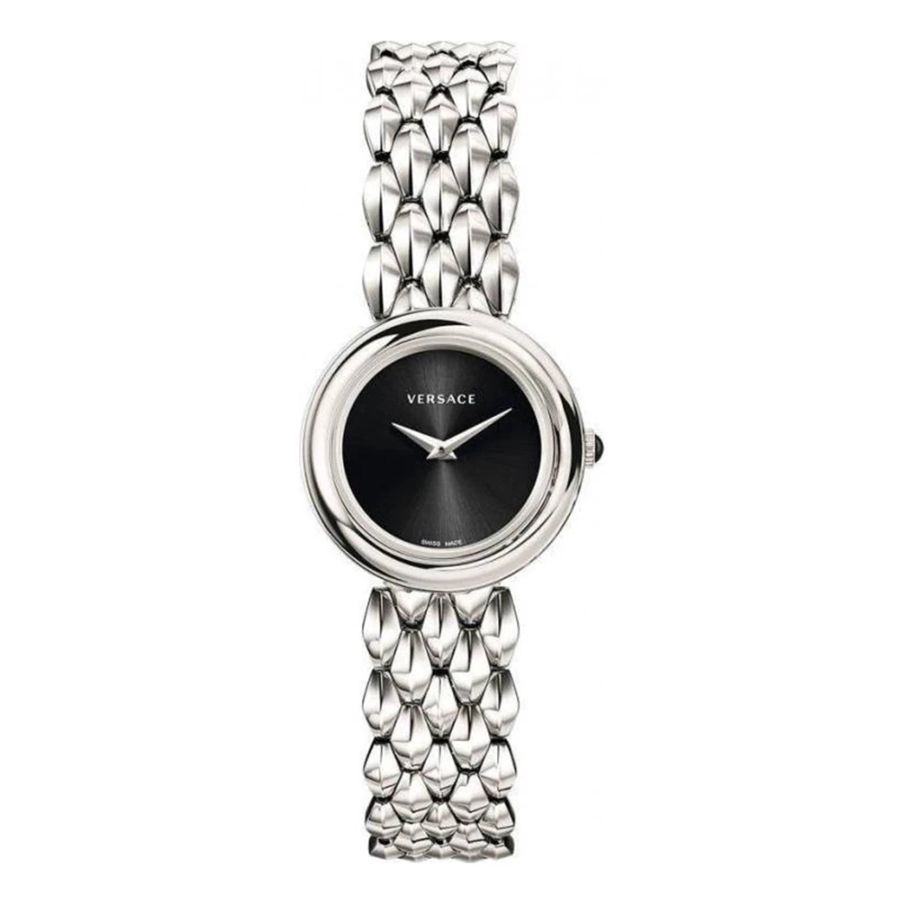 Versace Women's Gray V-Flare Stainless Steel Bracelet Watch - Watches - One Size - Accessories