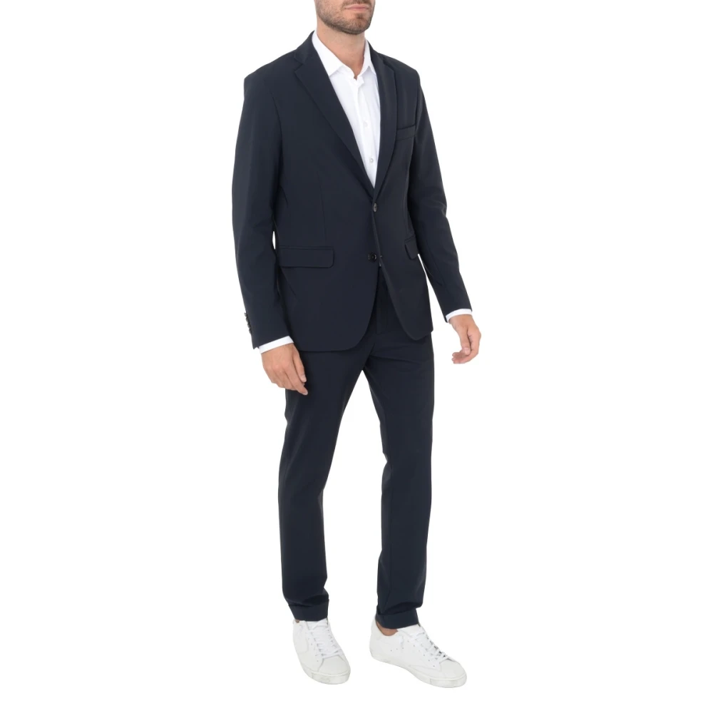 RRD Blauwe Surflex Stof Klassieke Blazer Blue Heren