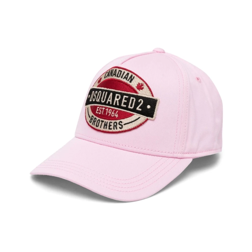 Dsquared2 Katoenen Zip Code Shirt Gemaakt in China Pink Heren