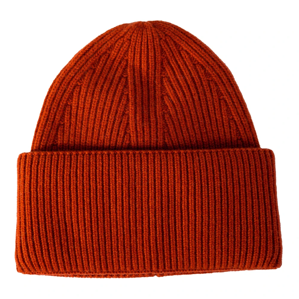 Laneus Men's Red Cashmere Knitted Beanie
