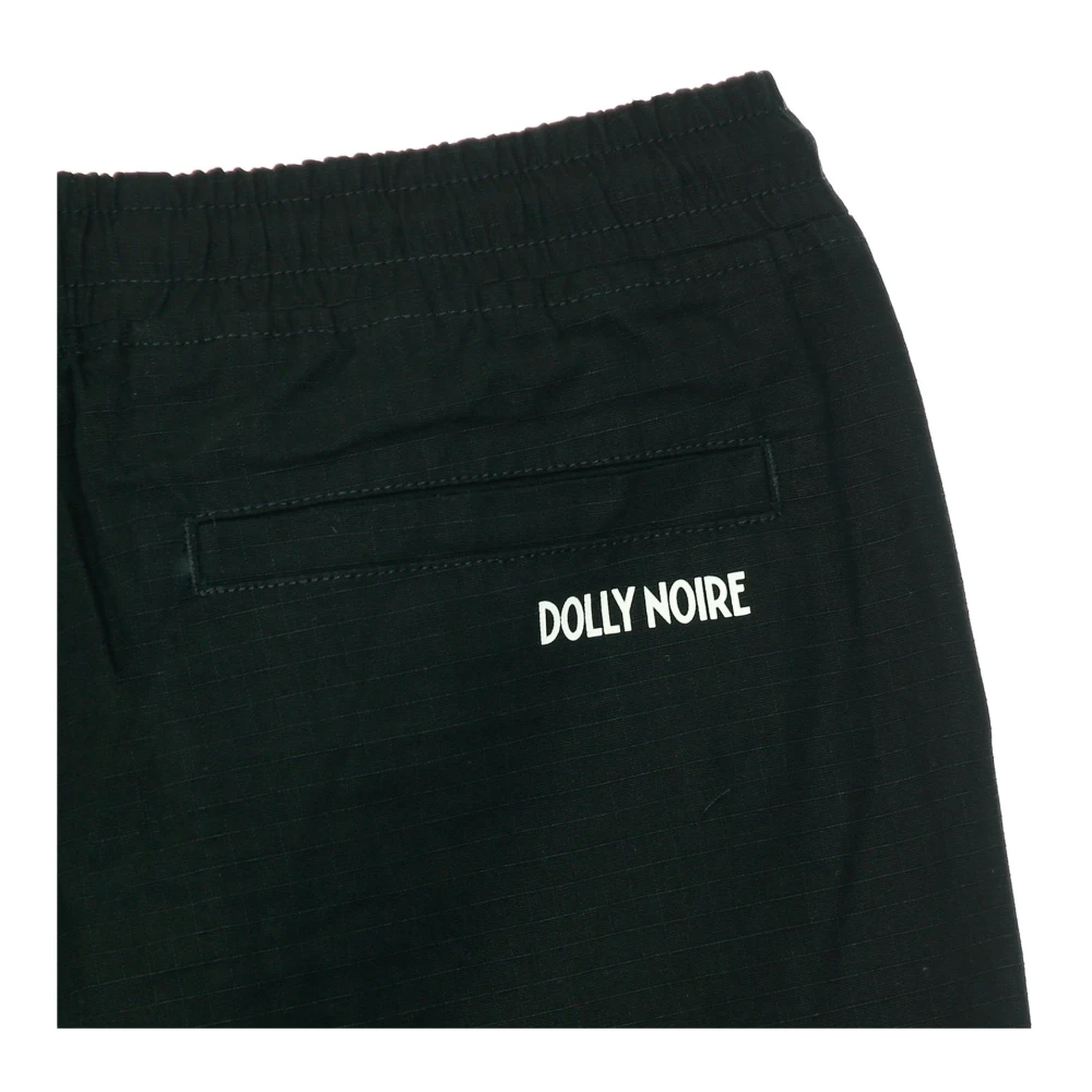 Dolly Noire Zwarte Ripstop Jogger Broek Black Heren