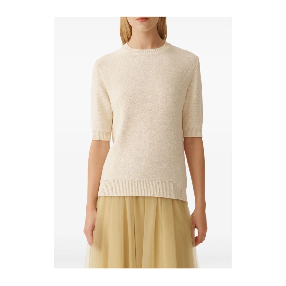 Fabiana Filippi Stijlvolle Gebreide Collectie Beige Dames