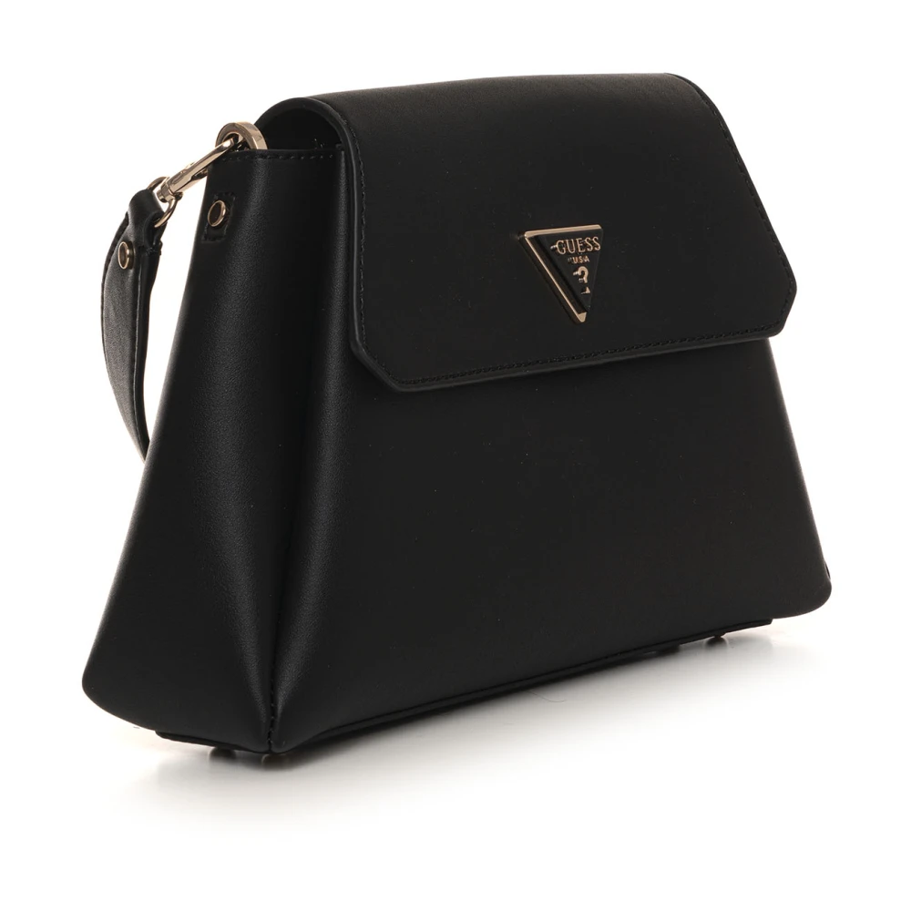 Guess Stijlvolle schoudertas met klepsluiting Black Dames