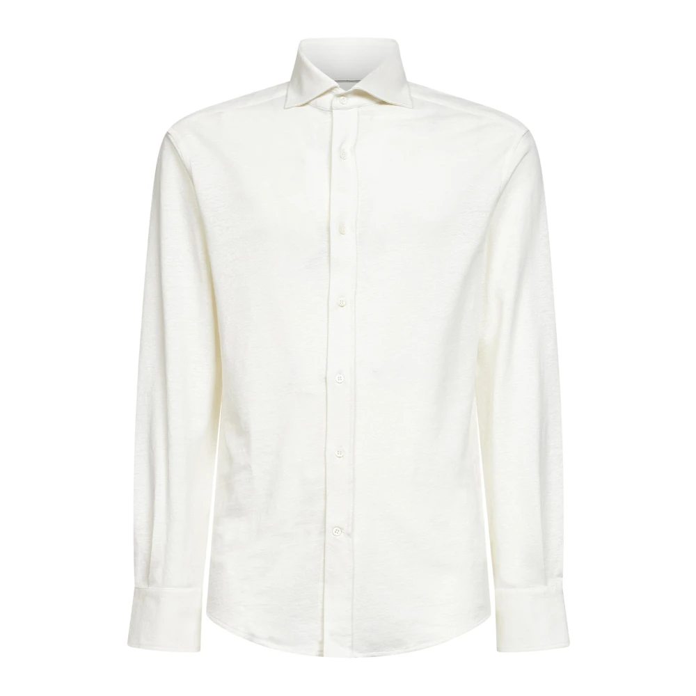 Brunello Cucinelli Beige Jersey Shirt - Male - Formal Shirts - 2XL - Shirts