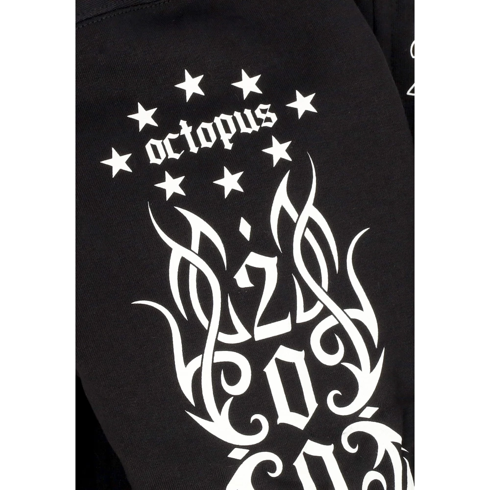 Octopus Transformeerbare Hoodie met Masker Black Heren